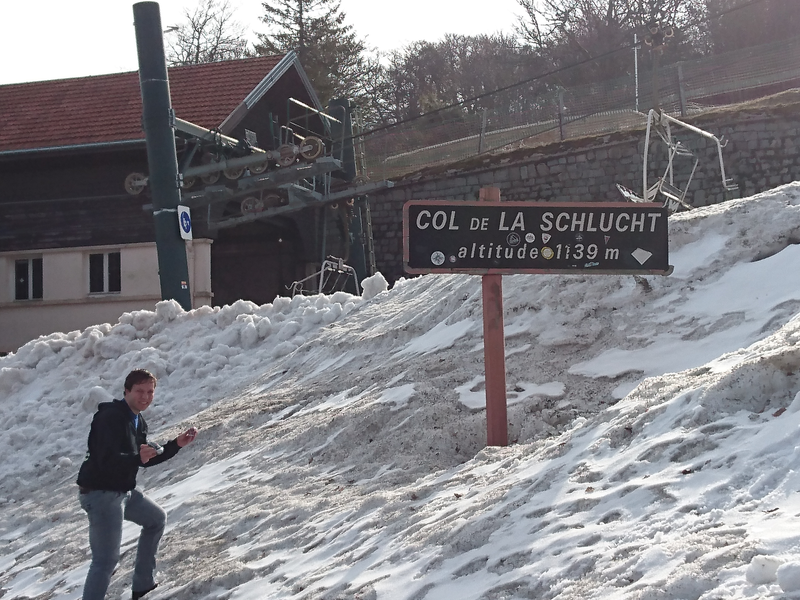 Highest point, as well as a col sign